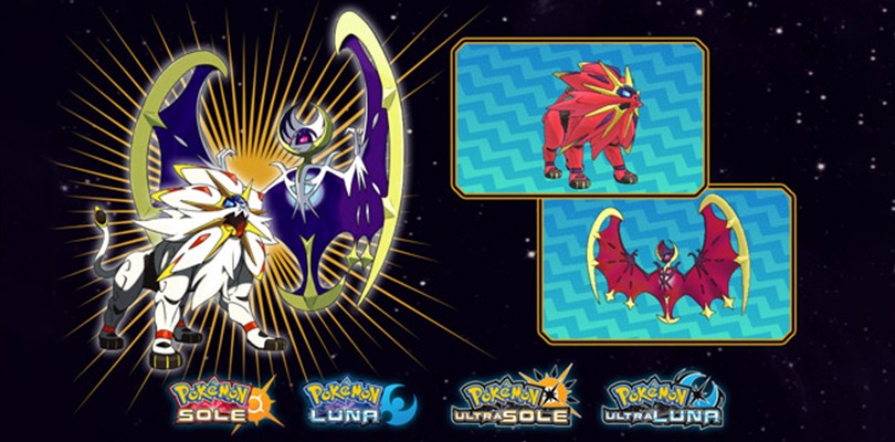Annunciata la distribuzione italiana di Solgaleo e Lunala cromatici su Nintendo 3DS