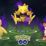 Psyduck Abra Growlithe Pokémon ombra