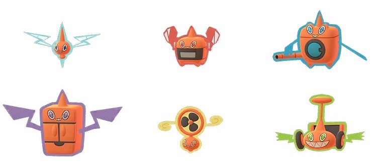 Rotom e le sue forme