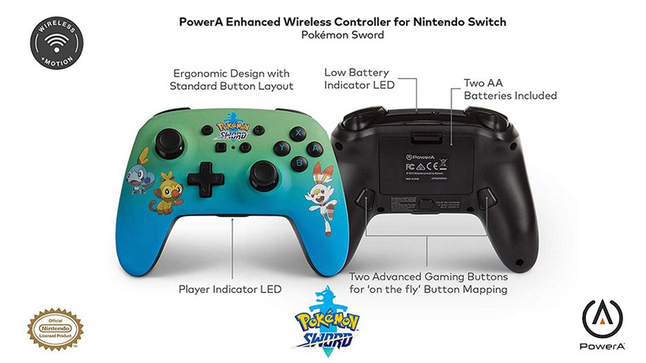 controller pokemon spada scudo