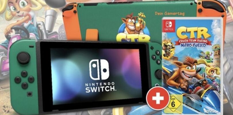 Nintendo Switch a tema Crash Team Racing Nitro-Fueled messa in palio in Germania