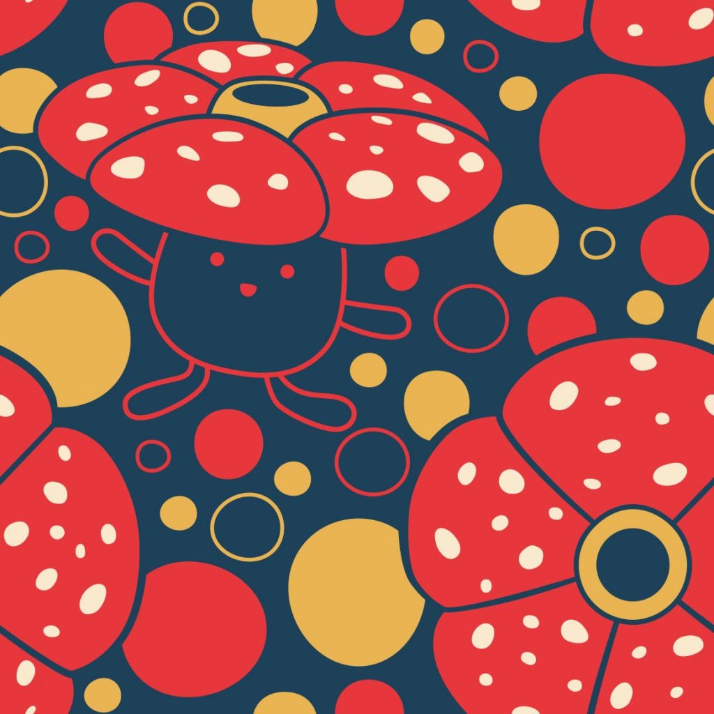 Pattern Vileplume camicie Pokémon