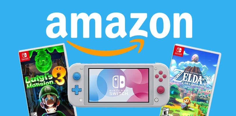 Nintendo Switch Lite, Luigi's Mansion 3 e Link's Awakening in offerta su Amazon