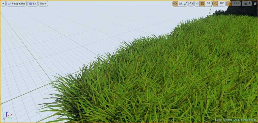 erba sviluppata con Unreal Engine 4