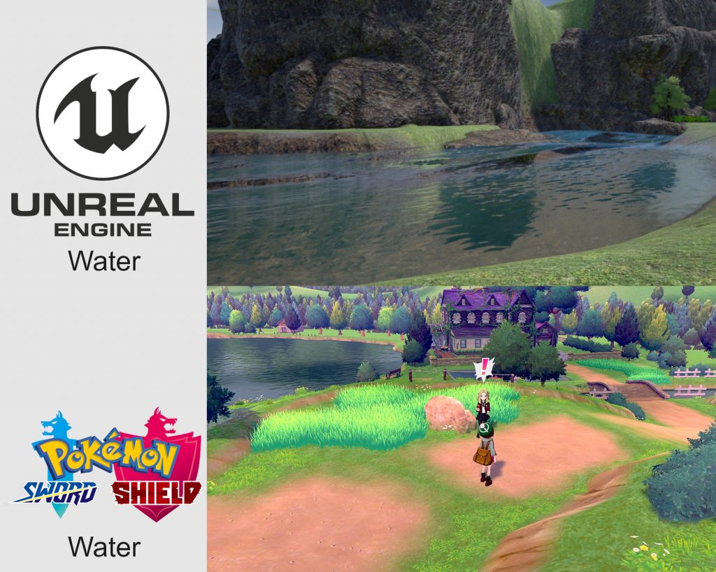 l'acqua di Unreal Engine confrontata con quella di Galar