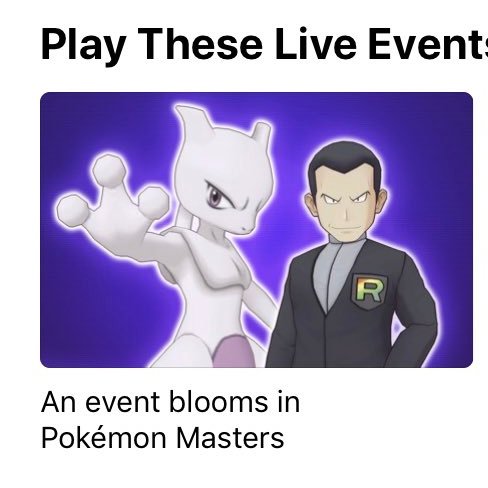 Giovanni e Mewtwo sull'App Store