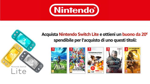 Nintendo Switch Lite offerta