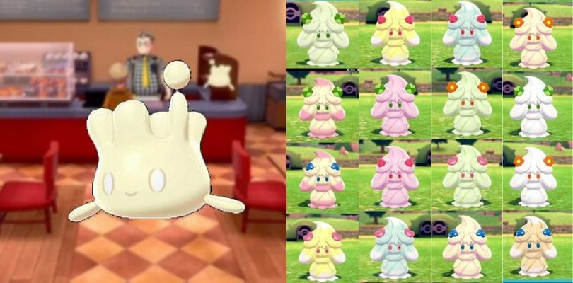 Ecco come ottenere tutte le forme di Alcremie in Pokémon Spada e Scudo