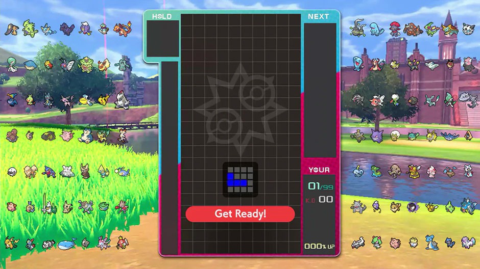 tetris 99 pokémon spada e scudo
