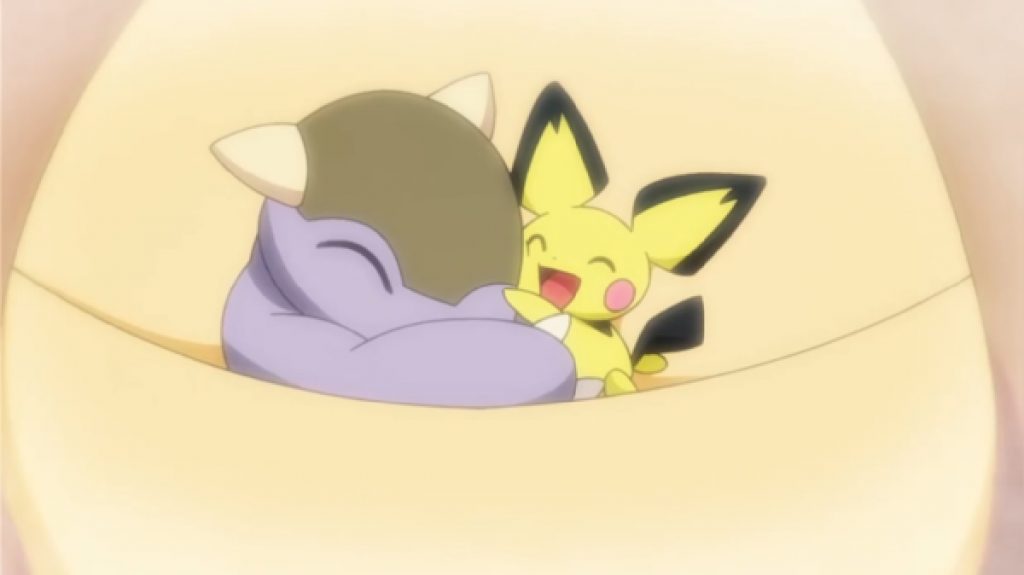 Pichu e Kangaskhan serie Pokémon