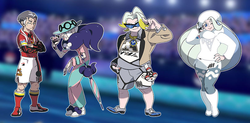Svelati ufficialmente tutti i Capipalestra di Pokémon Spada e Scudo