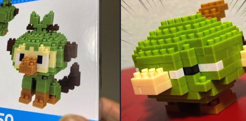 Natu scelgo te: un fan compra il Nanoblock di Grookey e ha un attacco d'arte