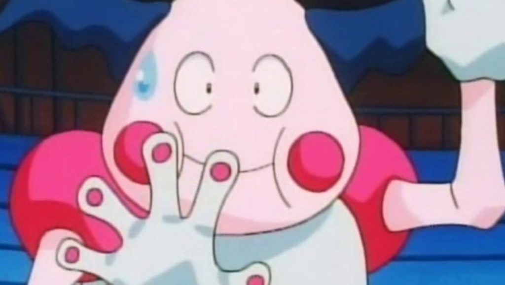 Mr. Mime nei primi episodi della serie animata.