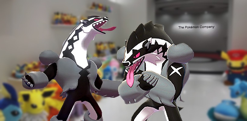 Due Obstagoon bloccano l'ingresso della sede di The Pokémon Company