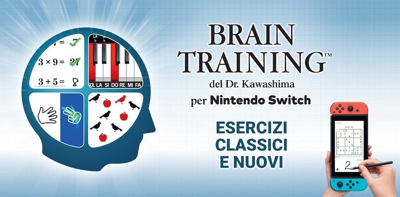 Brain Training ora disponibile su Nintendo Switch