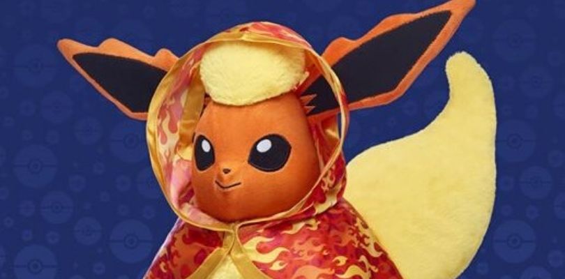 Flareon sarà il nuovo fiammeggiante peluche di Build-A-Bear