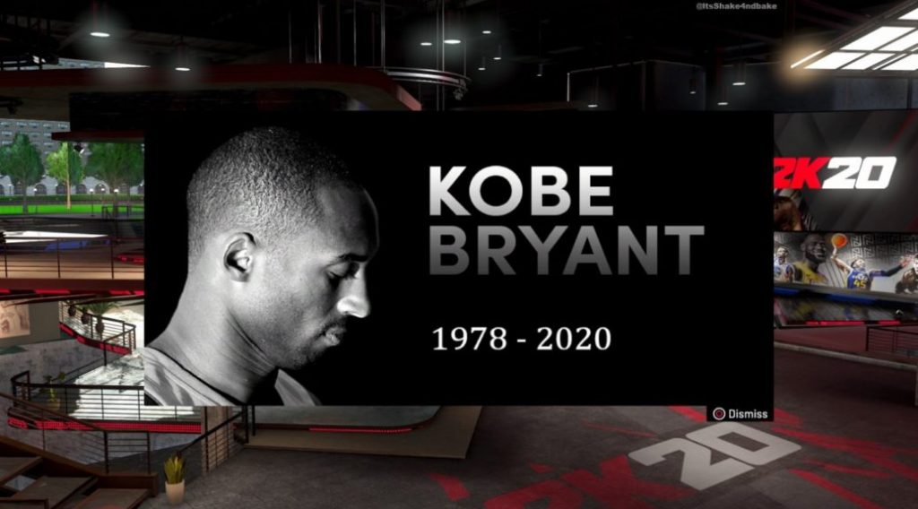 Il tributo a Kobe Bryant da parte di NBA 2K20.