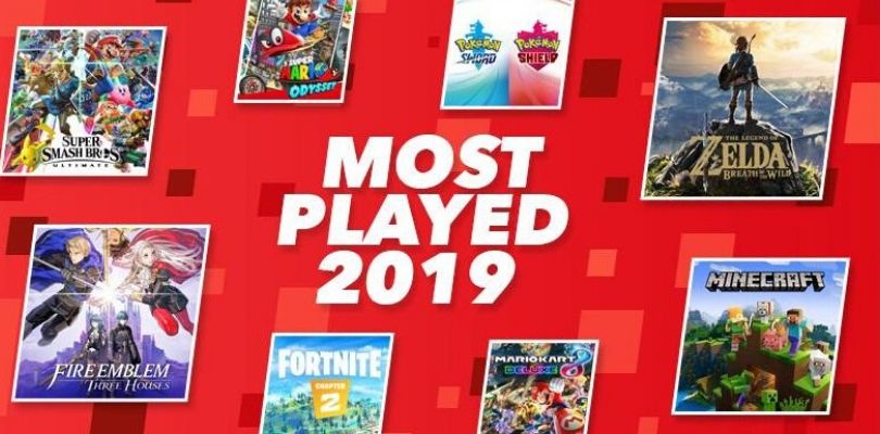 Nintendo svela i 20 titoli Switch più giocati nel 2019