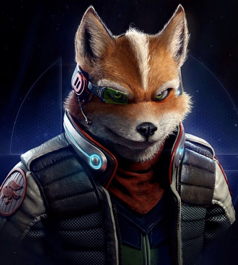 Fox McCloud, famoso personaggio di Star Fox, scaturito dalla penna di Raf Grassetti