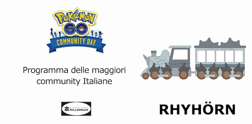Eventi delle community italiane di Pokémon GO per il Community Day di Rhyhorn