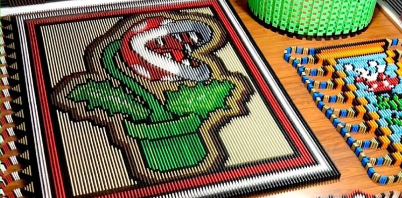 La Pianta Piranha è stata ricreata con 20.010 tessere del domino