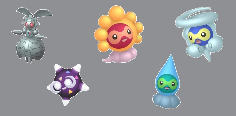 Scoperte le nuove versioni cromatiche di Magearna, Minior e Castform