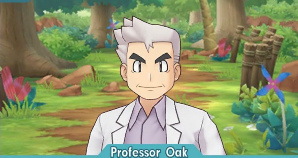 Il Professor Oak in Pokémon Masters