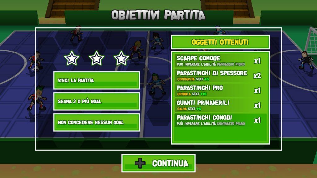 Vittoria e platinatura di un match di Ganbare! Super Strikers