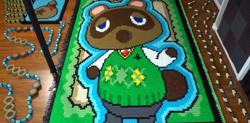 Ricreati personaggi e oggetti di Animal Crossing: New Horizons con più di 80.000 tessere del Domino
