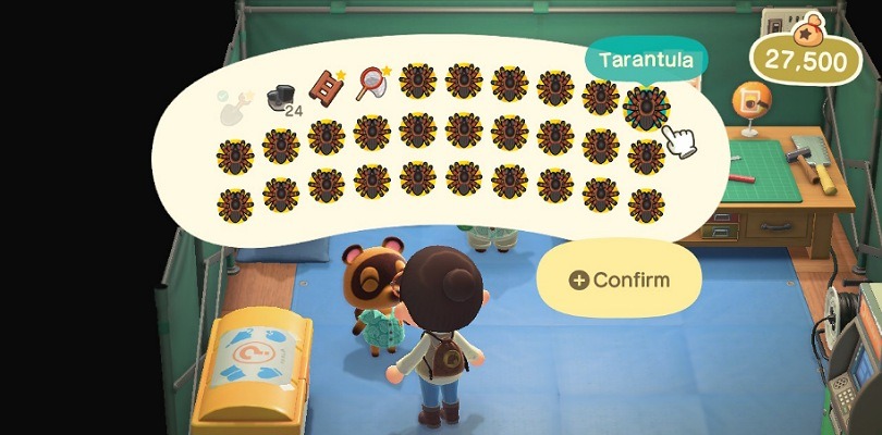 Alcuni trucchi per catturare centinaia di tarantole in Animal Crossing: New Horizons