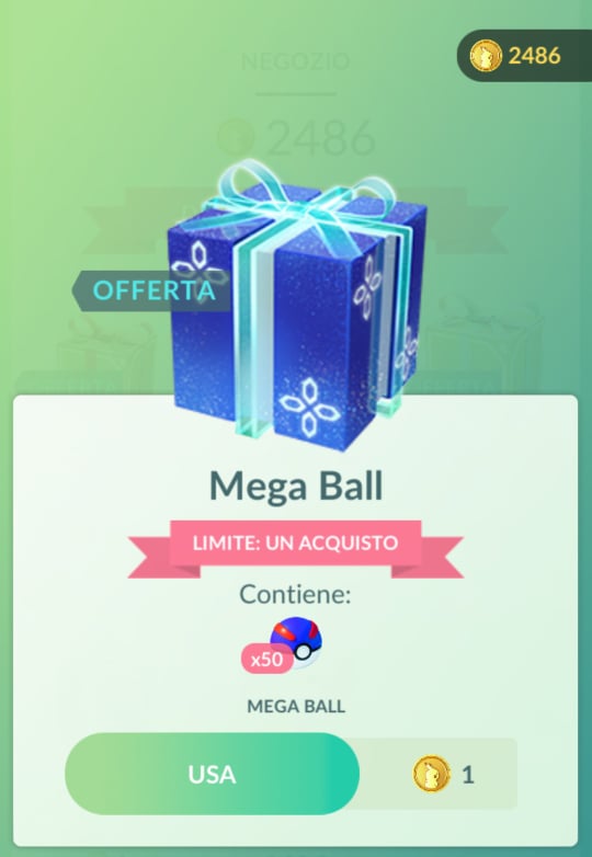Mega Ball a una Pokémoneta su Pokémon GO