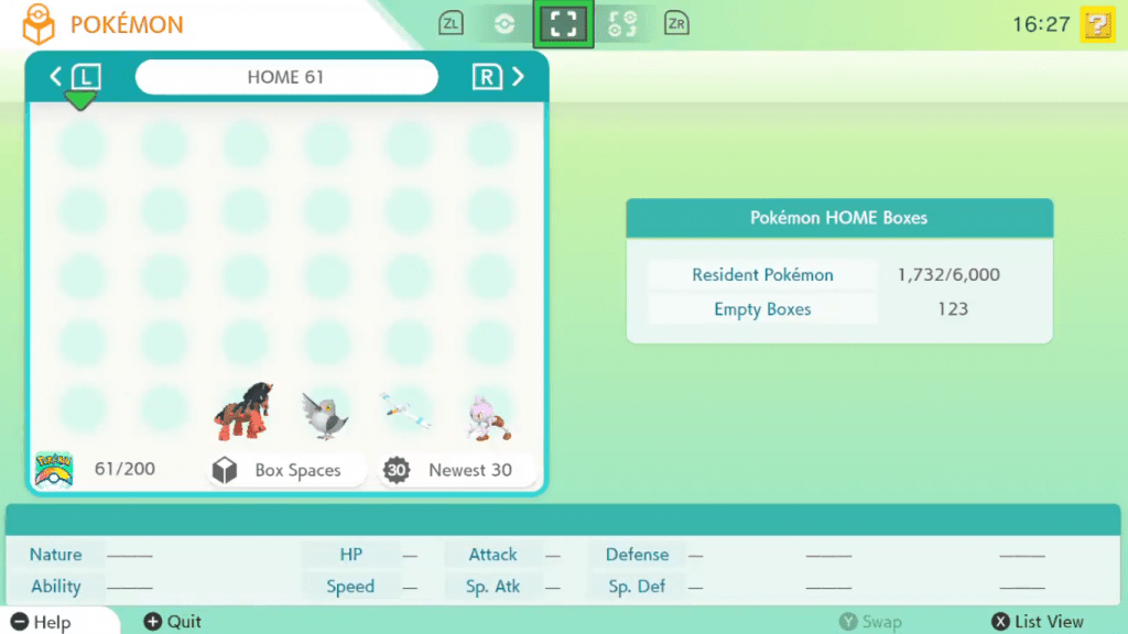 bug Pokémon Home