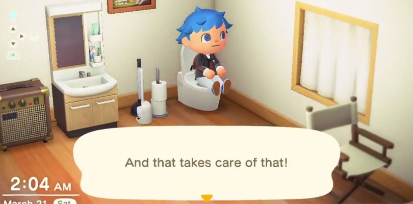 fare la cacca su Animal Crossing: New Horizons