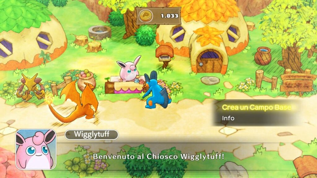 Chiosco Wigglytuff Pokémon Mystery Dungeon DX