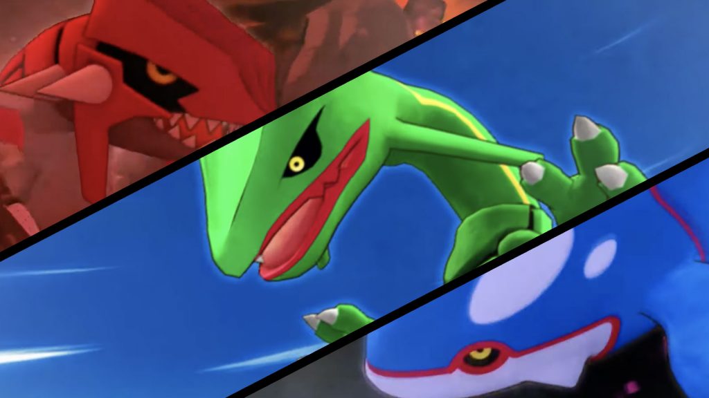 Groudon Rayquaza Kyogre Pokémon Mystery Dungeon DX