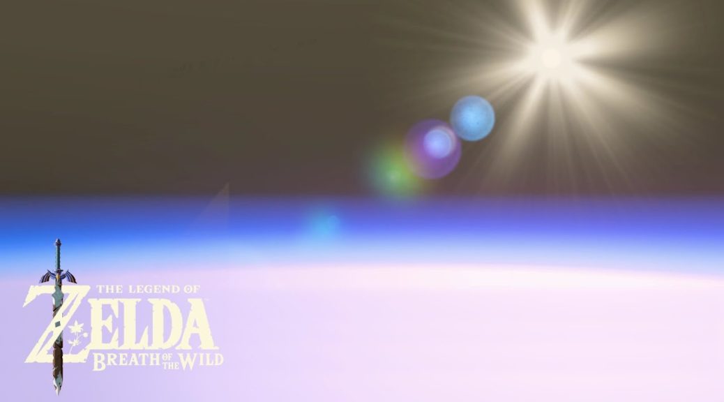 Un utente vola nello spazio in The Legend of Zelda: Breath of the Wild