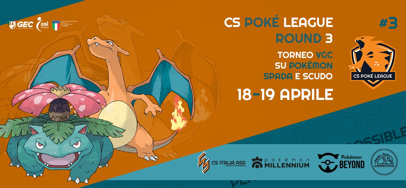 Annunciato il terzo torneo della POKÉ LEAGUE di CS ITALIA e Pokémon Millennium!