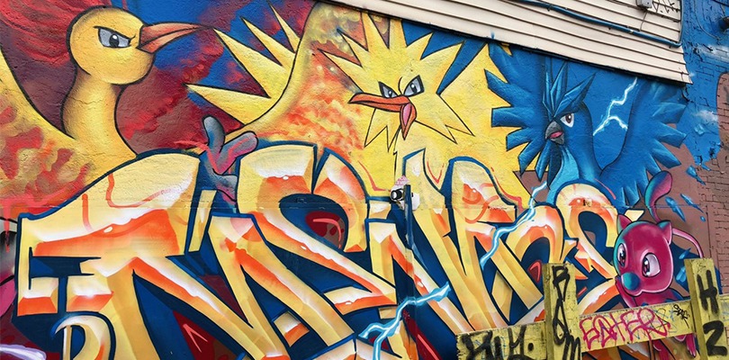 A Brooklyn è spuntato un murales a tema Pokémon