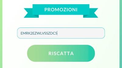 riscatto android codice seriale Pokémon GO