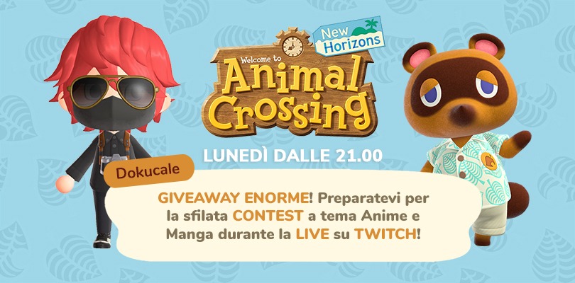 Giveaway, sfilate e attività di gruppo su Animal Crossing! Lunedì alle 21 sul canale Twitch di Pokémon Millennium!