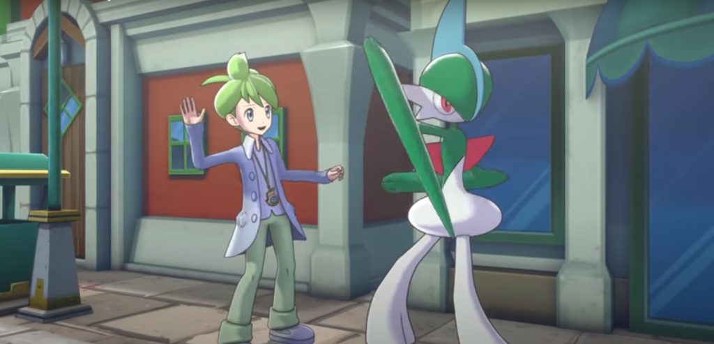 Lino e Gallade durante il video DeNA per il Pokémon Day 2020