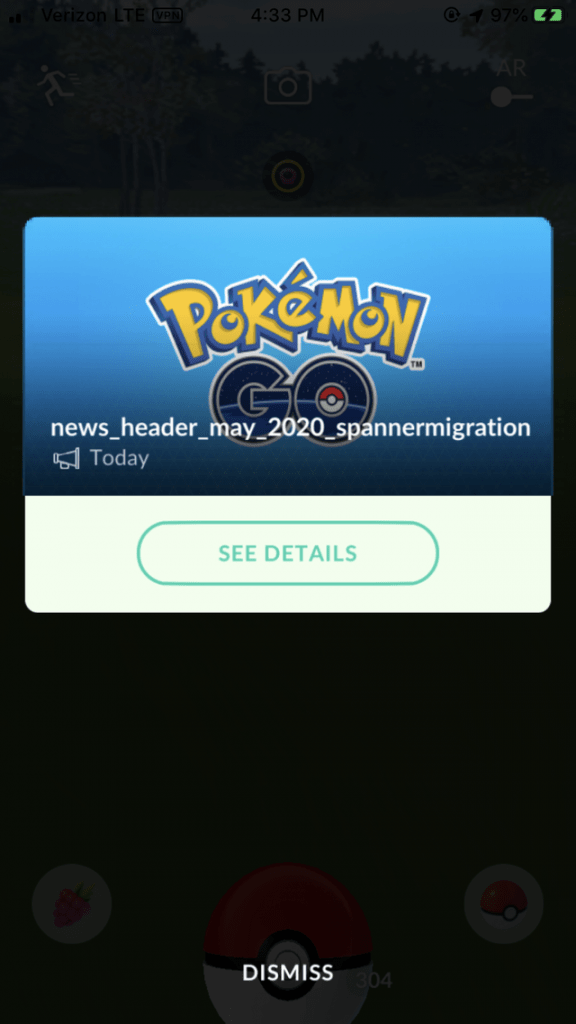 Notizia migrazione database di Pokémon GO