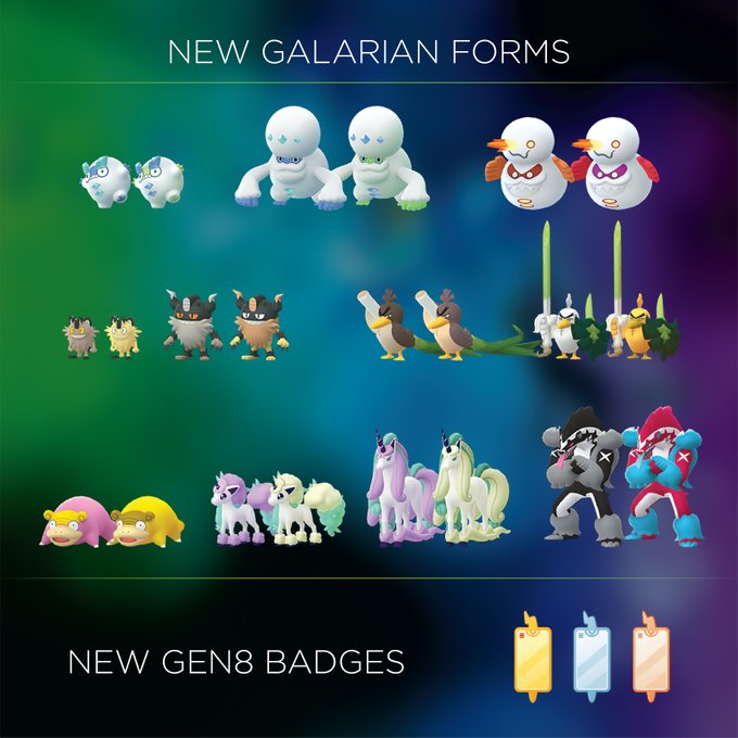 Modelli delle Forme Galar trovati nel server di Pokémon GO