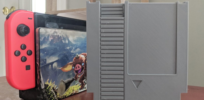 Un utente crea una custodia per i giochi di Nintendo Switch a forma di cartuccia del NES