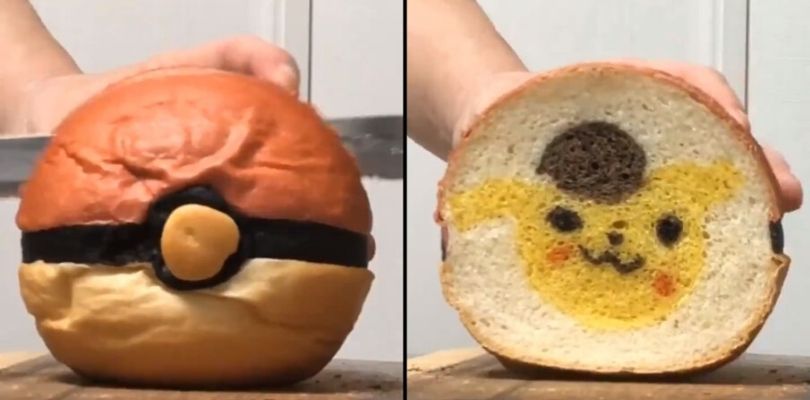 Un artista crea una pagnotta a forma di Poké Ball con una sorpresa