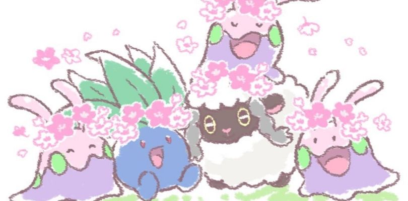 La primavera fiorisce rigogliosa nelle illustrazioni Pokémon di un'artista del GCC