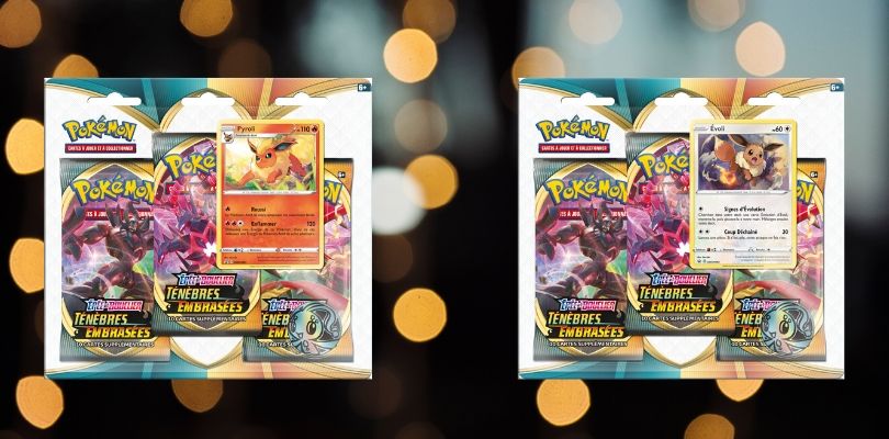 Mostrati i blister da 3 bustine d'espansione per Darkness Ablaze