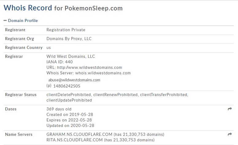 Pokémon Sleep dominio