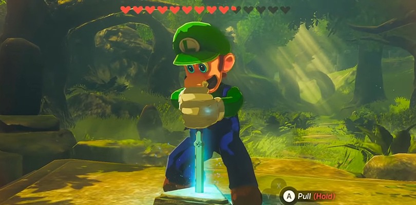Luigi protagonista di The Legend of Zelda: Breath of the Wild grazie a una mod