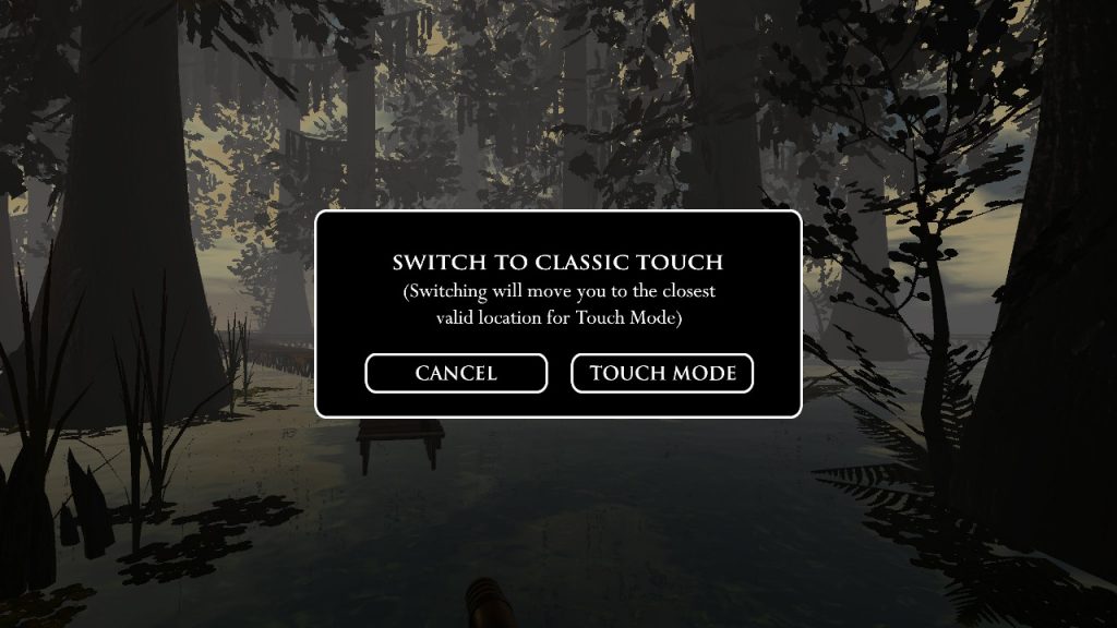 Modalità touch in realMyst